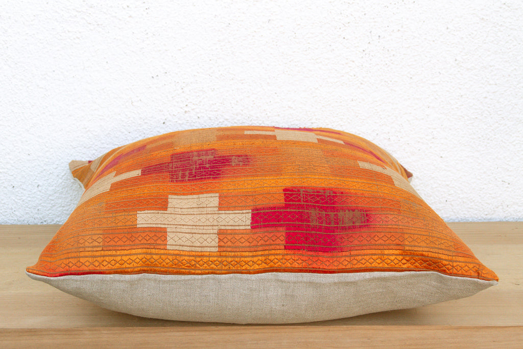 Maharaja Zenith, Large Heirloom Bagh Phulkari Pillow