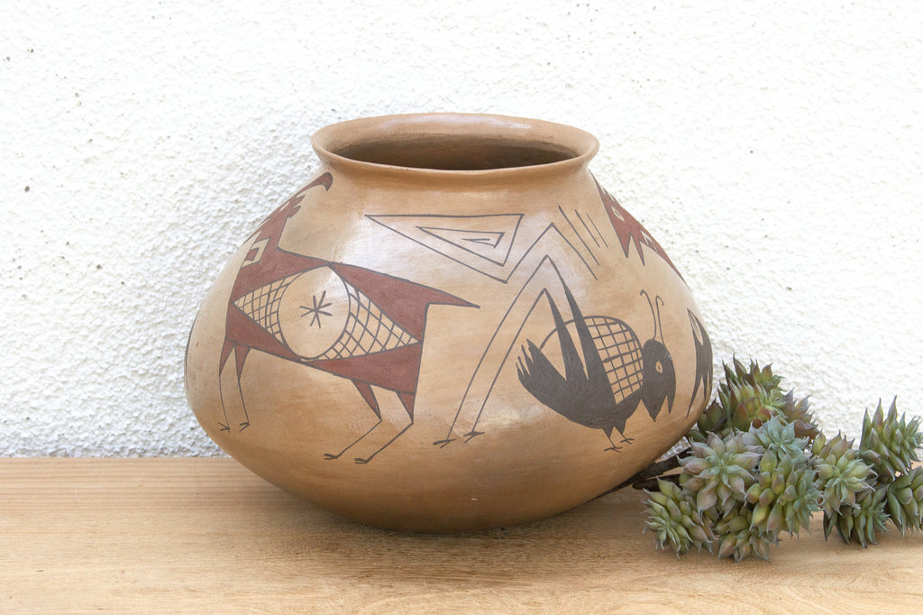Mata Ortiz Tribal Art Mexican Cantaro