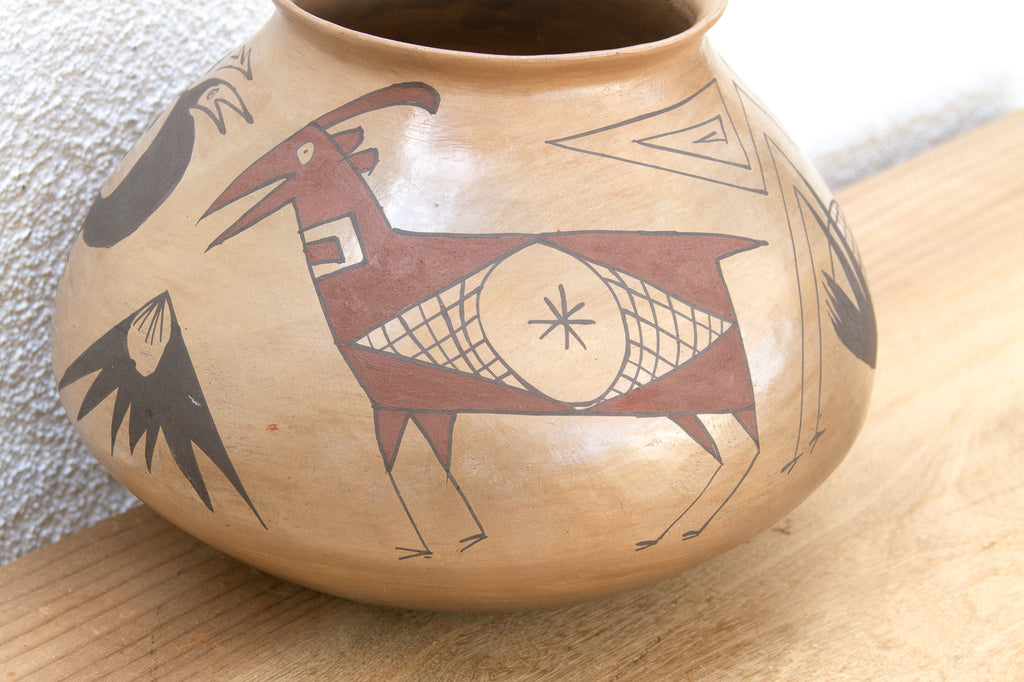 Mata Ortiz Tribal Art Mexican Cantaro