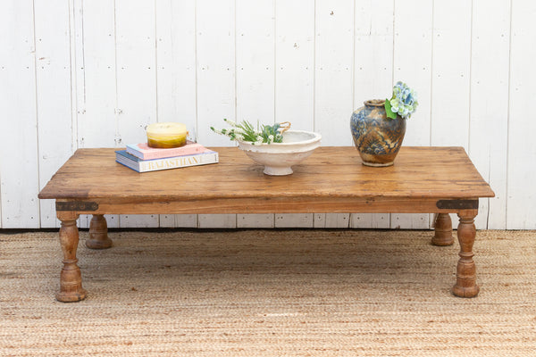 Primitive Wood English Coffee Table