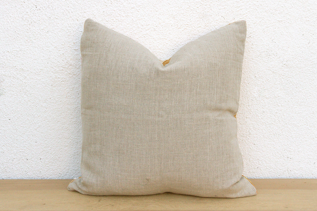 Royal Ribbon, Large Heirloom Bagh Phulkari Pillow