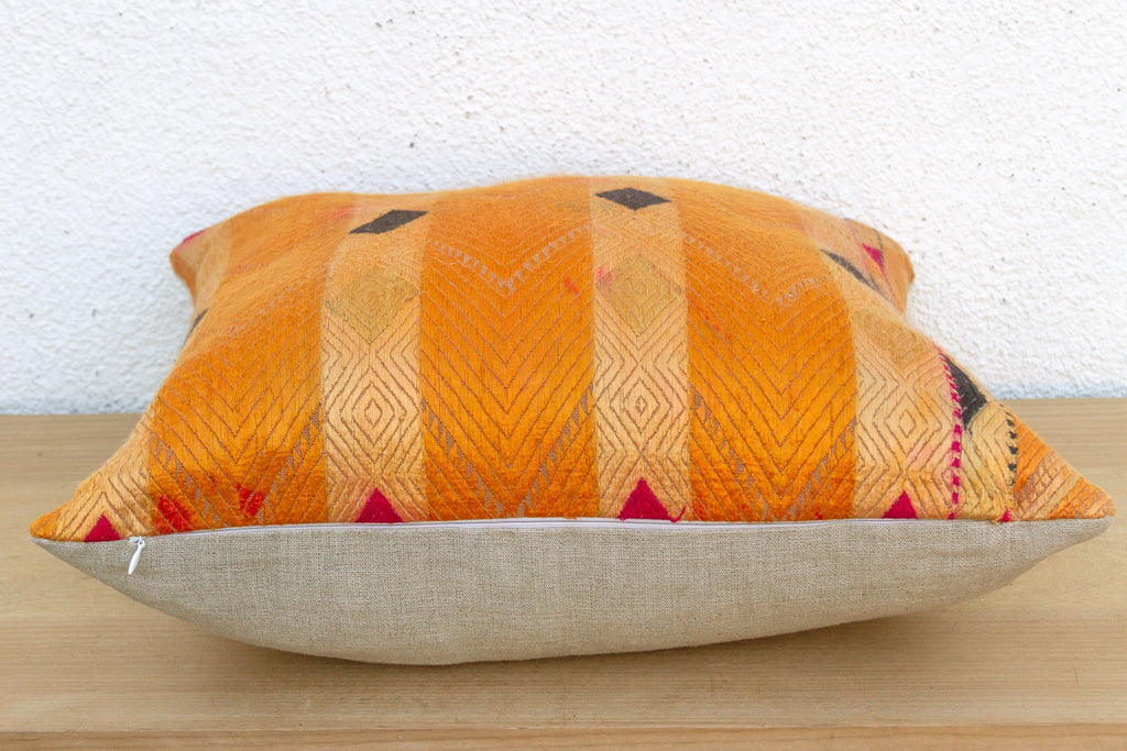 Regency Diamond, Heirloom Bagh Phulkari Pillow