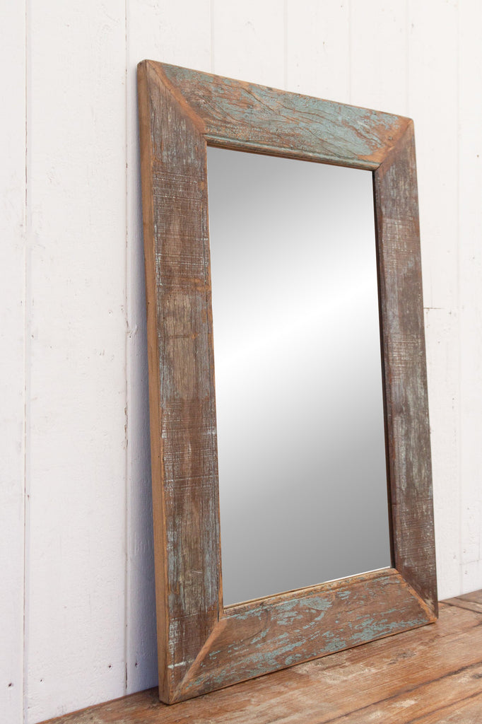 Rustic Reclaimed Framed Mirror (Trade)