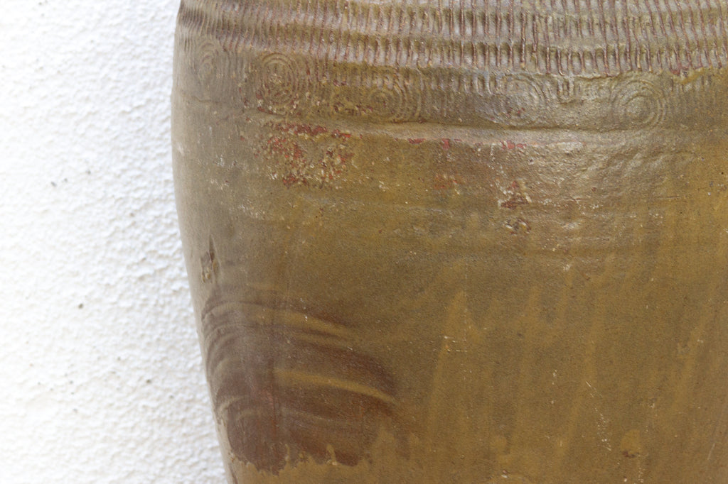 Tall Antique Provincial Stoneware Pot