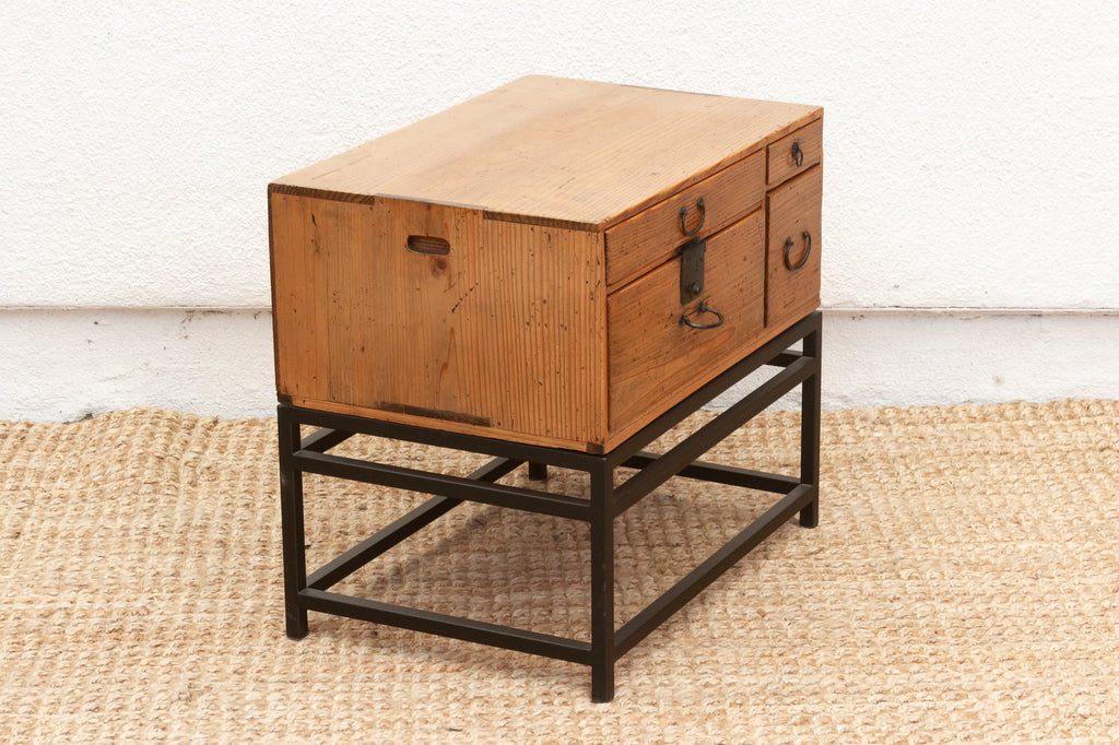 Minimalist Japanese Tansu Side Table
