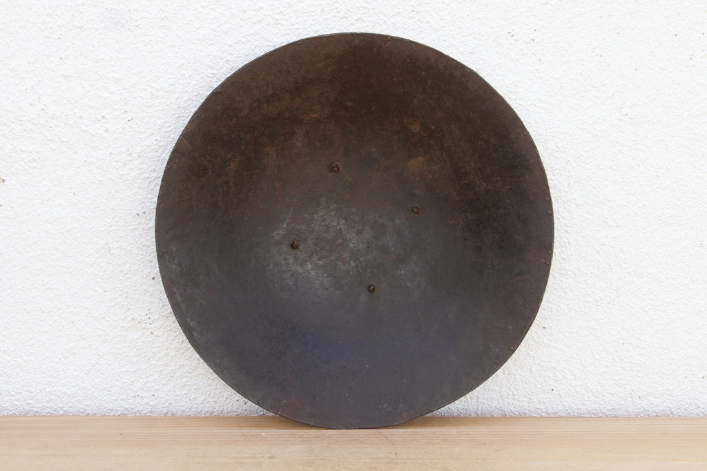 Antique Indian Engraved Metal Shield