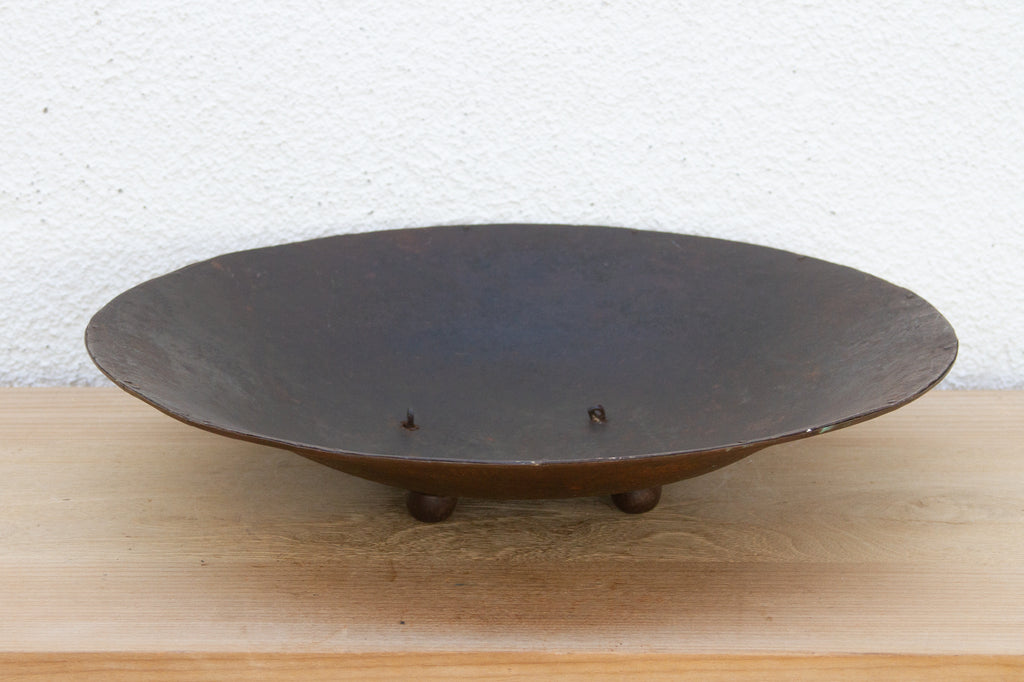 Antique Indian Engraved Metal Shield