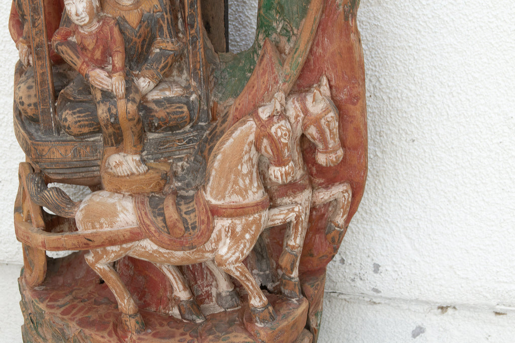 Divine Procession, Antique Thai Architectural Carving