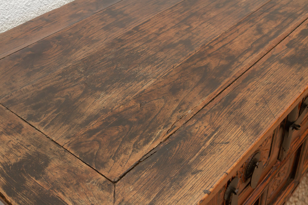 Antique Carved Ming Style-3 Drawer Console