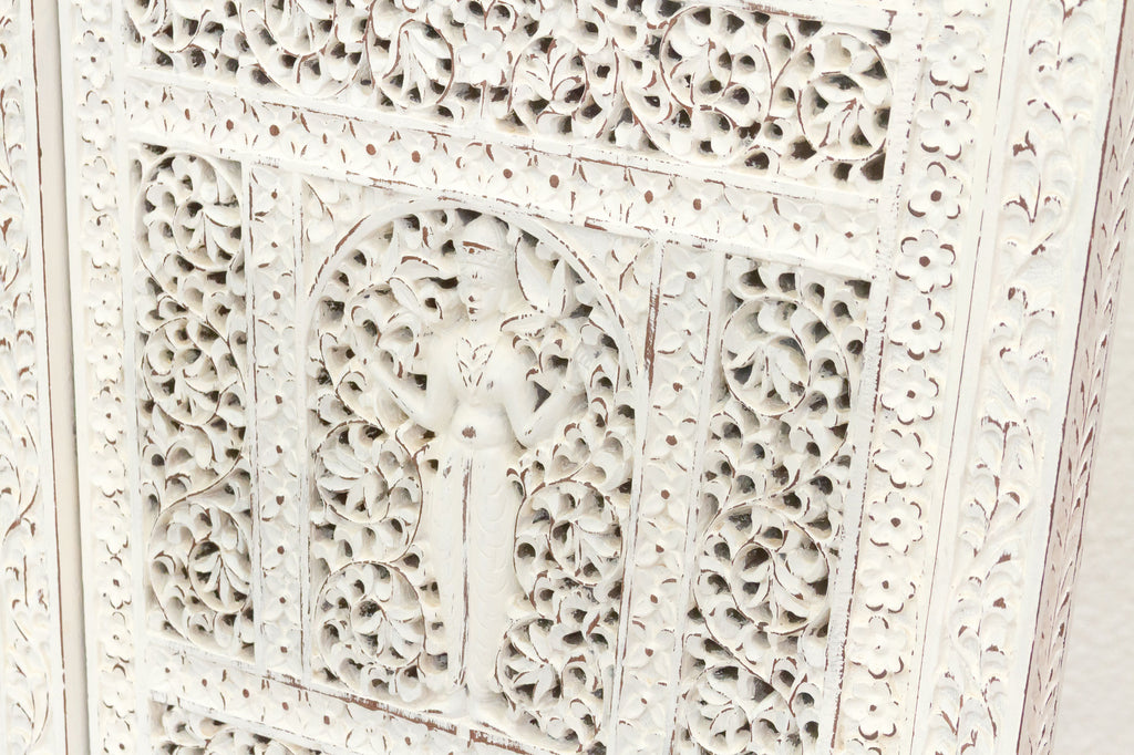 Pair of Beautifully Carved Anglo-Indian Chairs