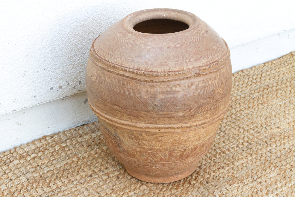 Antique Rustic African Clay Pot
