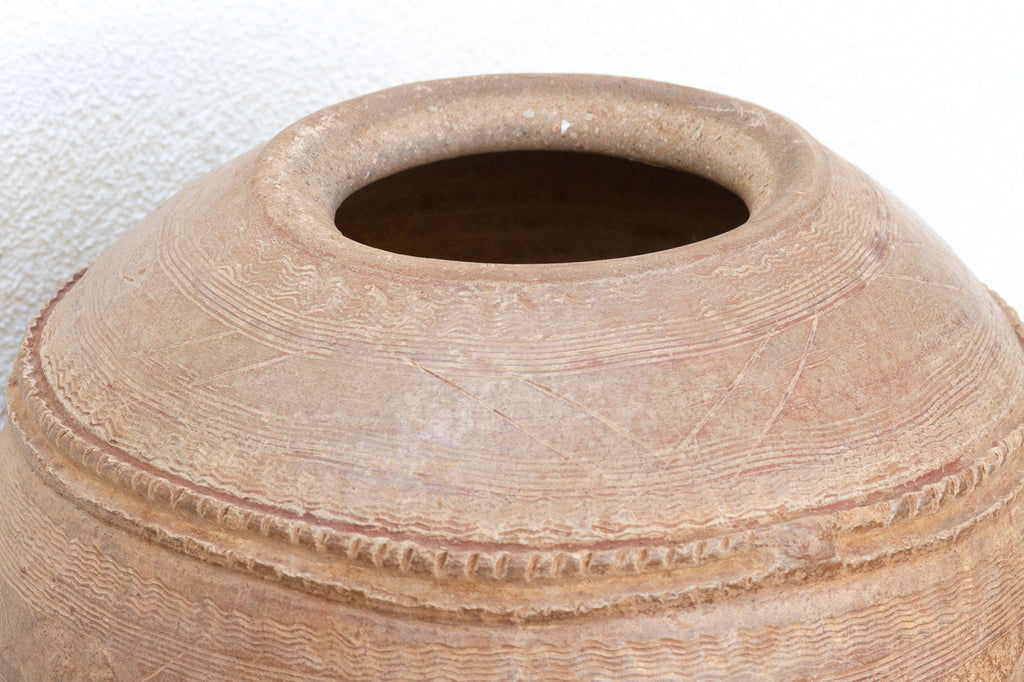 Antique Rustic African Clay Pot
