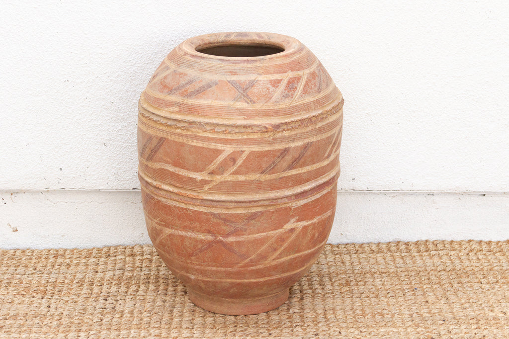 Antique Mossi Pot with Geometric Design