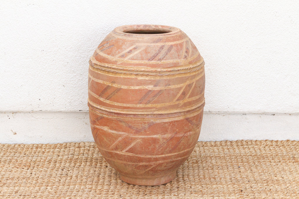 Antique Mossi Pot with Geometric Design