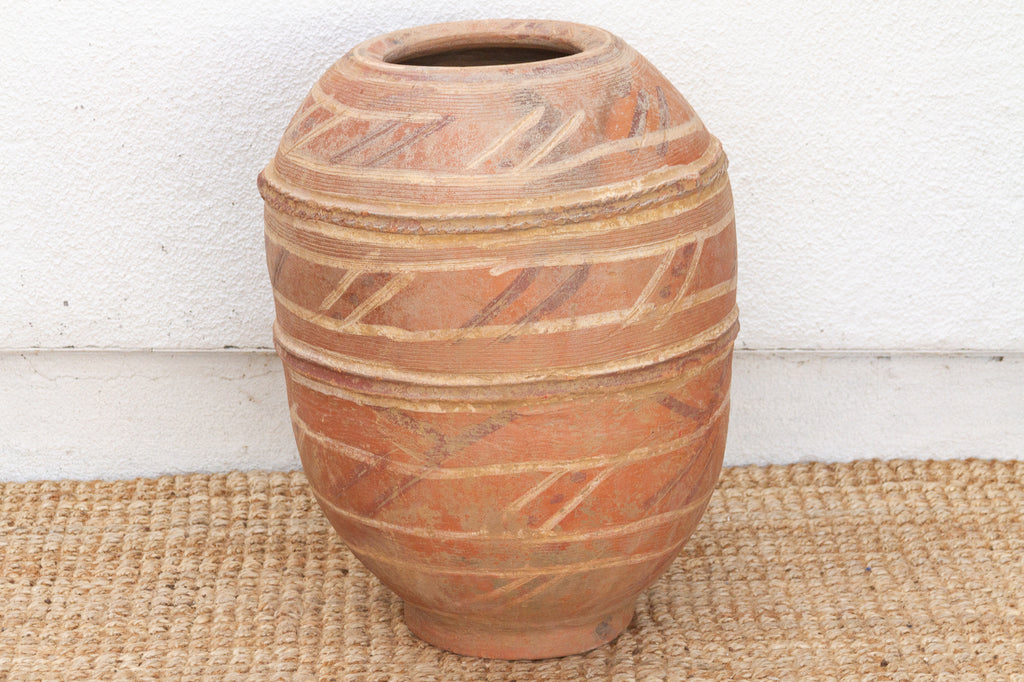 Antique Mossi Pot with Geometric Design