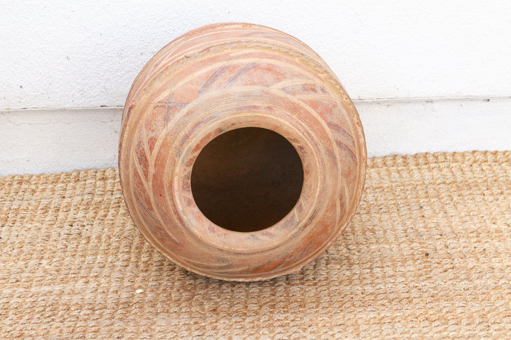 Antique Mossi Pot with Geometric Design