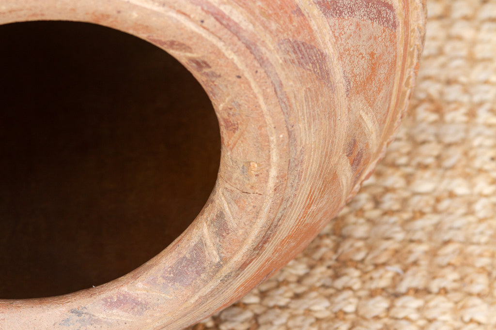 Antique Mossi Pot with Geometric Design