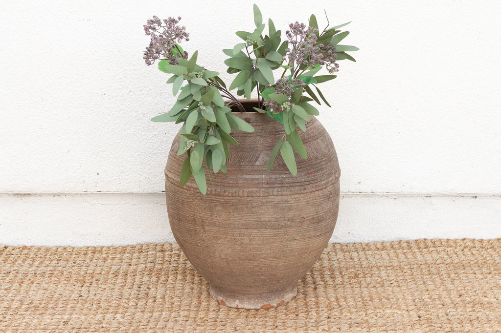 Oxidized Burnished Earthenware Water Jug