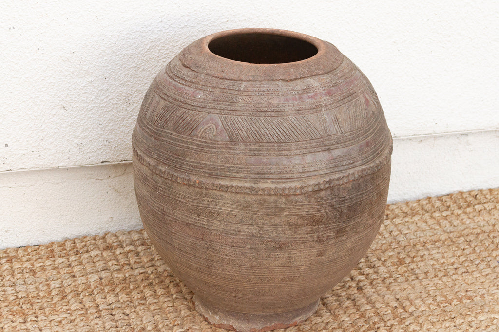 Oxidized Burnished Earthenware Water Jug