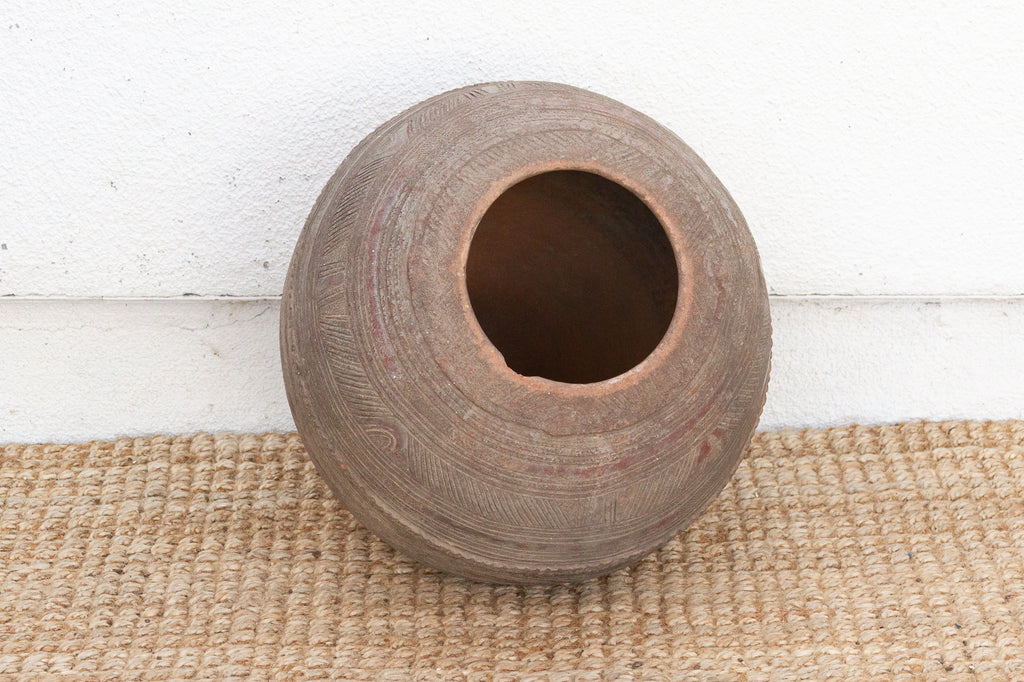 Oxidized Burnished Earthenware Water Jug