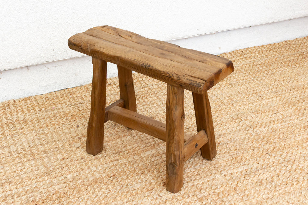 Rustic Farmhouse Reclaimed Wood Stool
