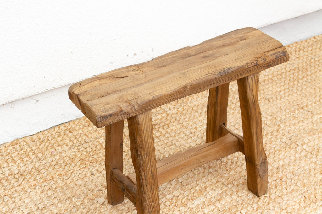 Rustic Farmhouse Reclaimed Wood Stool