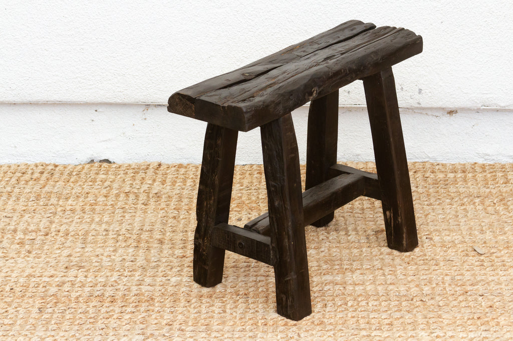 Wabi Sabi Reclaimed Wood Stool