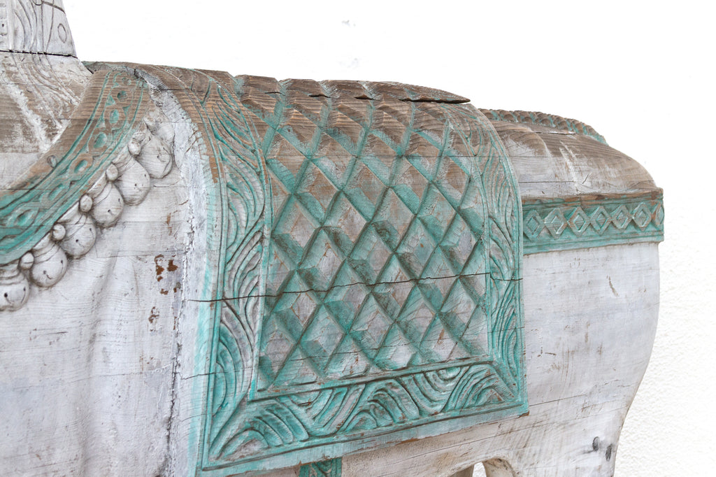 The Rajasthani Guardians, Pair of Indian Ceremonial Wood Horses