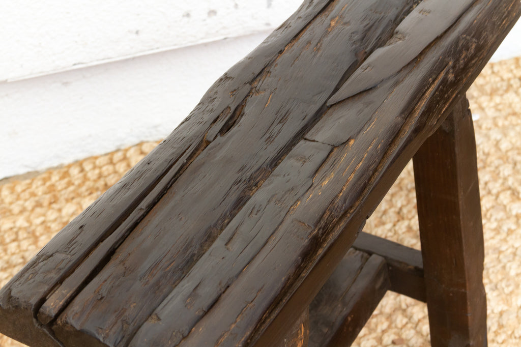 Wabi Sabi Reclaimed Wood Stool