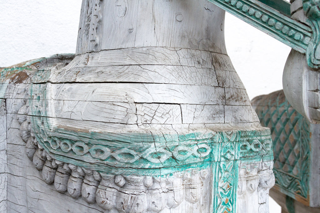The Rajasthani Guardians, Pair of Indian Ceremonial Wood Horses