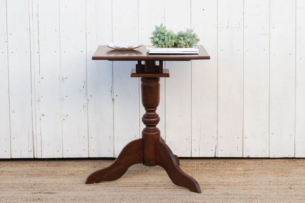 Antique French Colonial Square Cafe Table