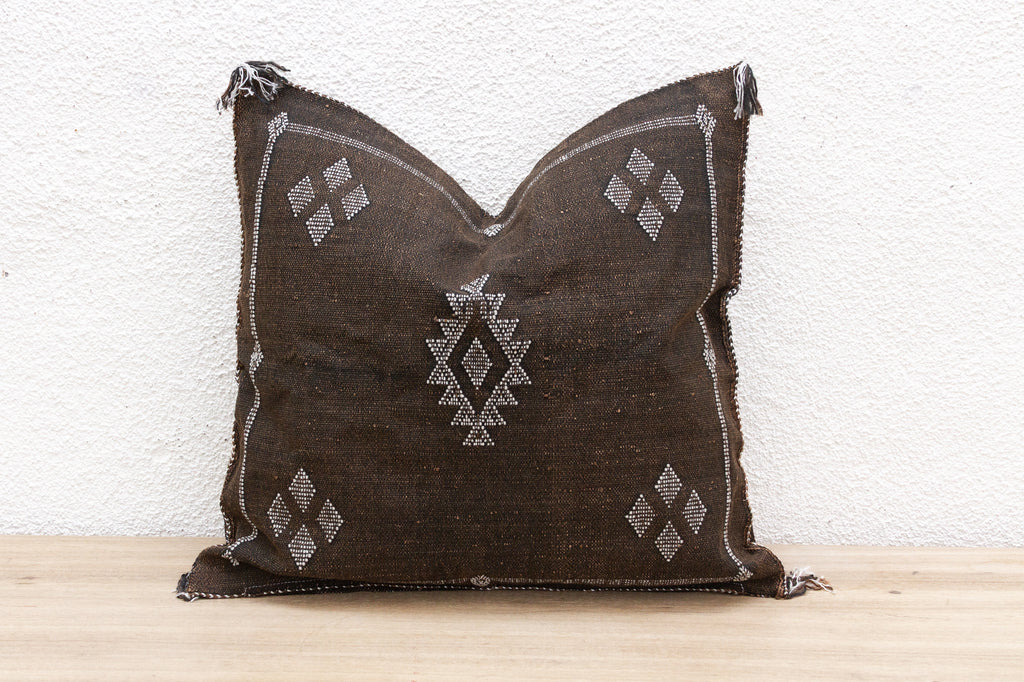 Marrakech Midnight Large Silk Rug Pillow