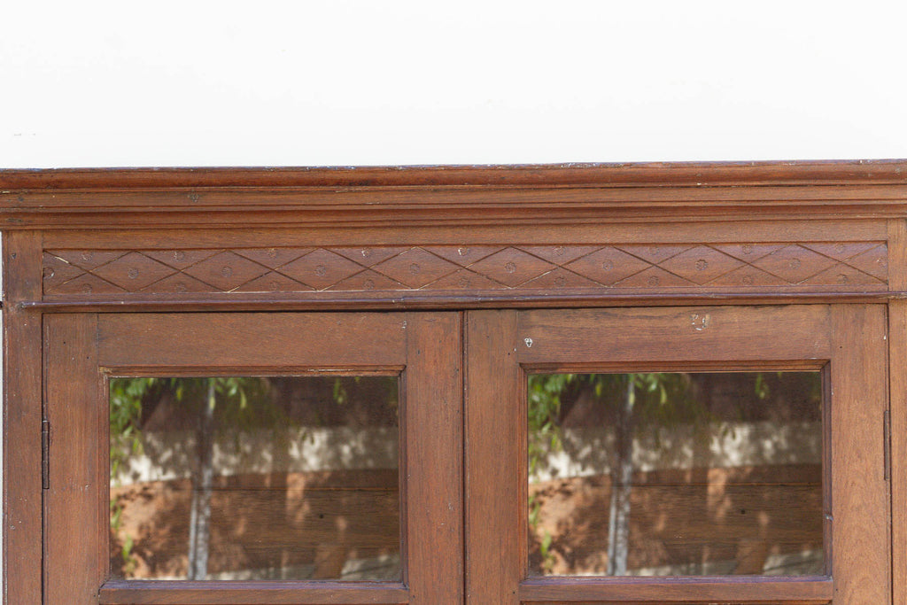 Elegant Early 20th Century Teak Bookcase