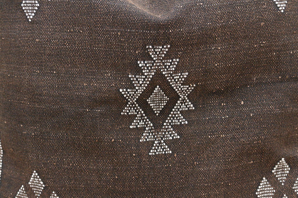 Berber Moroccan Large Silk Rug Pillow