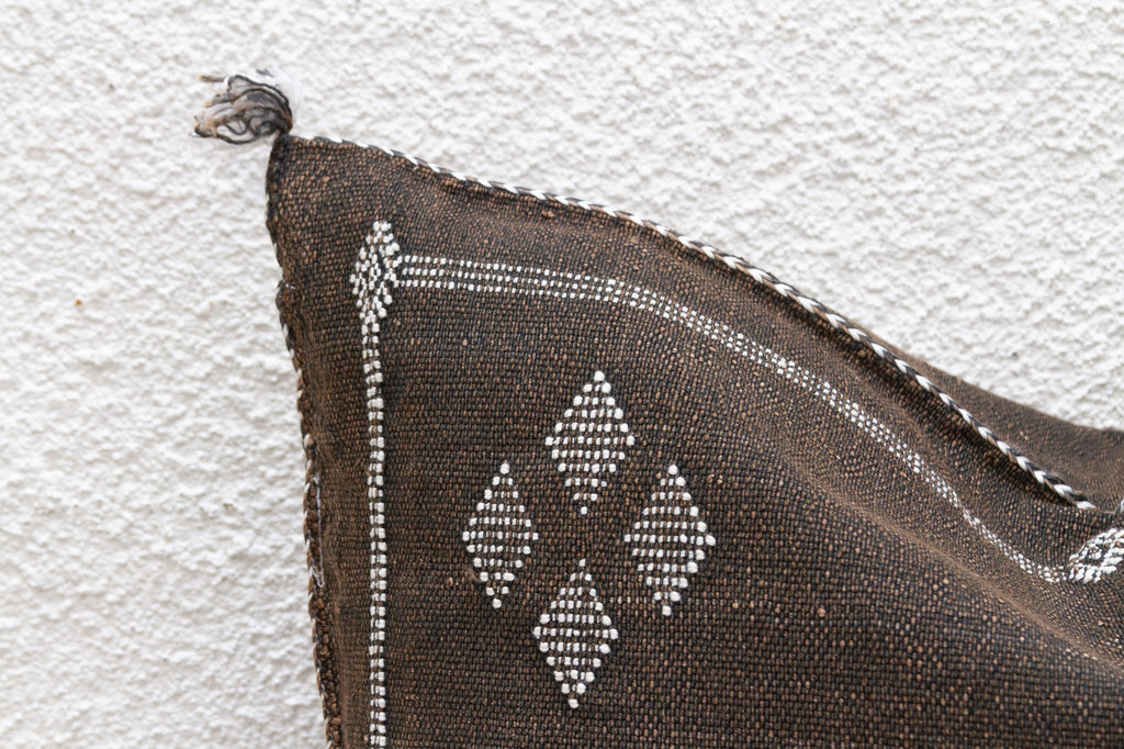 Berber Moroccan Large Silk Rug Pillow