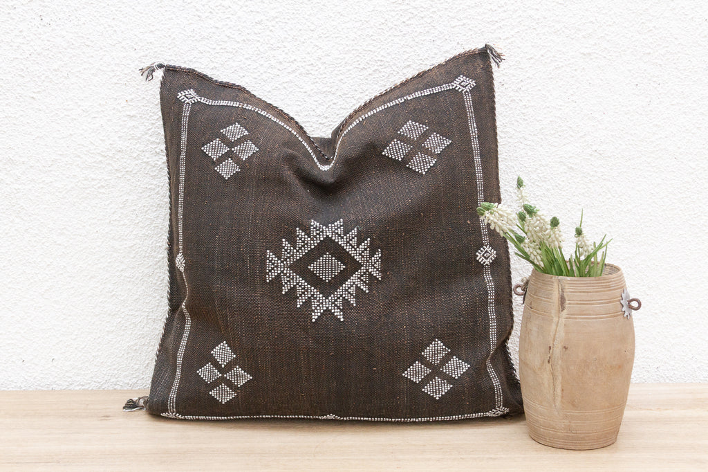 Oasis Dusk Large Silk Rug Pillow