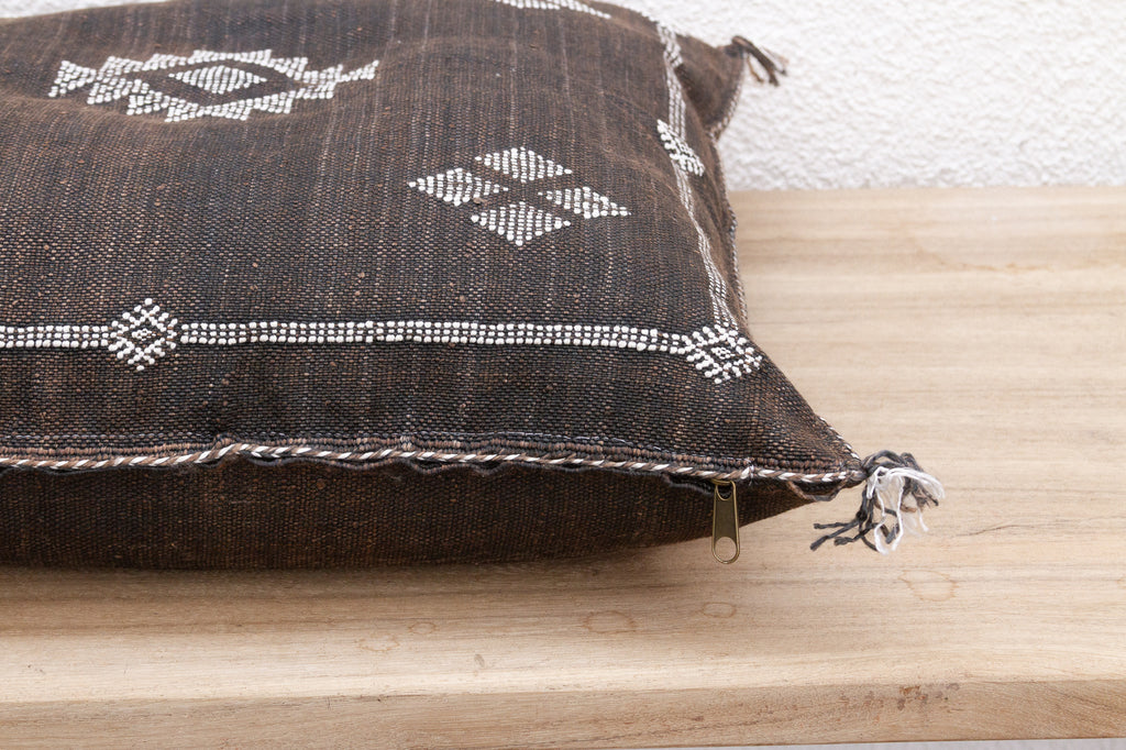 Nomad Ash Large Silk Rug Pillow