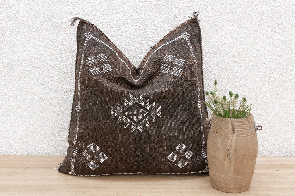 Fez Earth Large Silk Rug Pillow