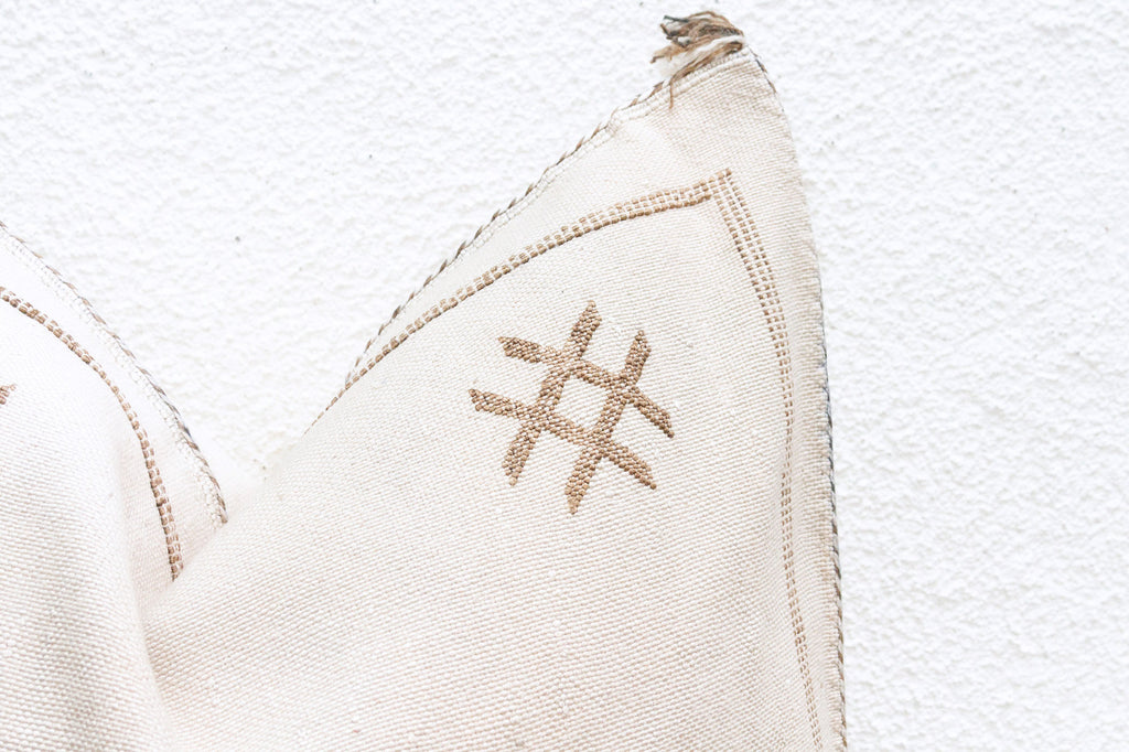 Fez Fog Large Silk Rug Pillow