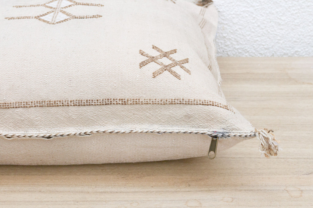 Fez Fog Large Silk Rug Pillow