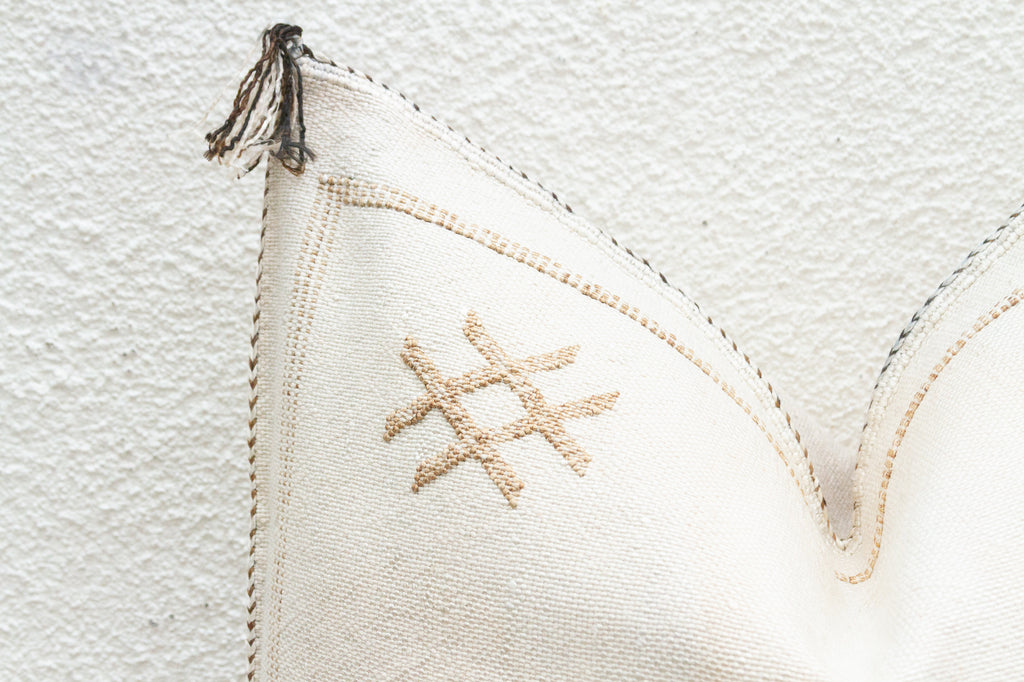 Sahara Cloud Large Silk Rug Pillow