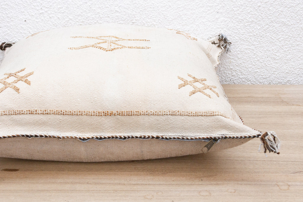 Sahara Cloud Large Silk Rug Pillow