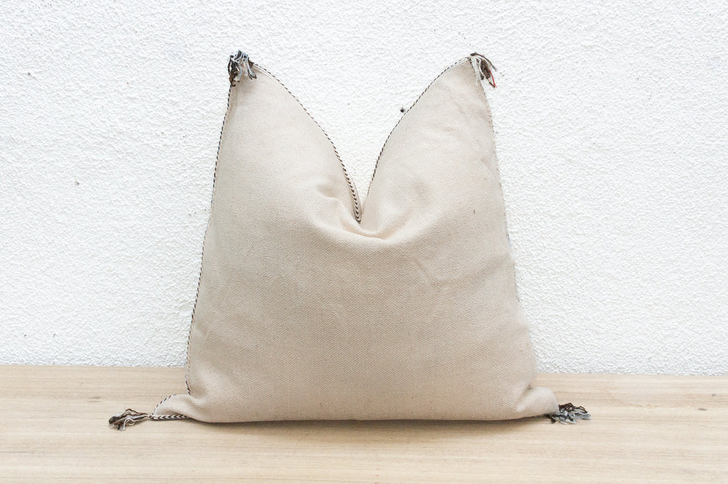 Oasis Linen Large Silk Rug Pillow