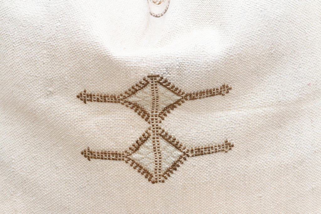 Nomad Linen Large Silk Rug Pillow