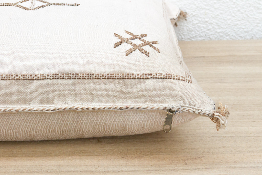 Nomad Linen Large Silk Rug Pillow