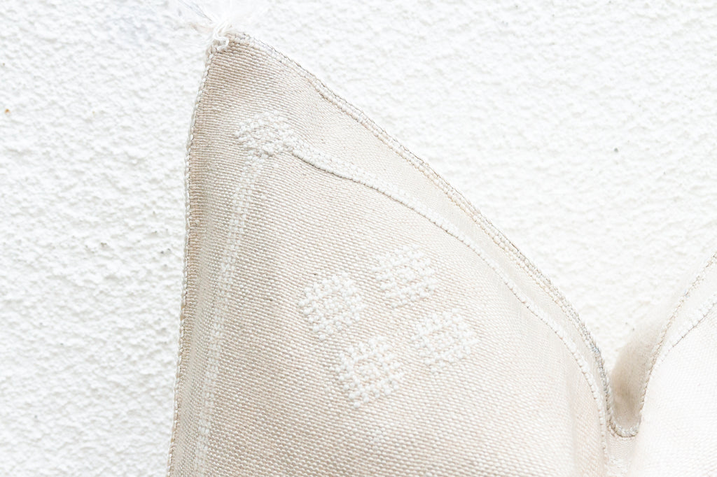 Medina Milk Large Silk Rug Pillow