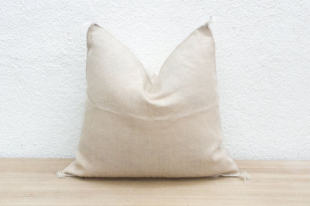 Medina Milk Large Silk Rug Pillow