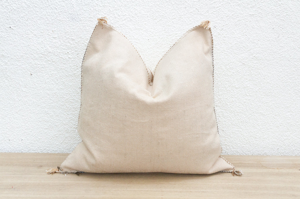 Moroccan Chalk Large Silk Rug Pillow