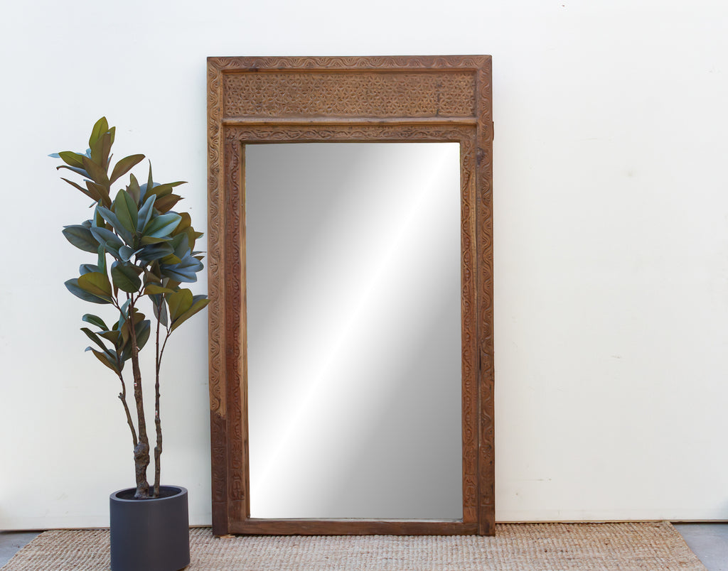 20th Century Oxidized Doorway Floor Mirror (Trade)