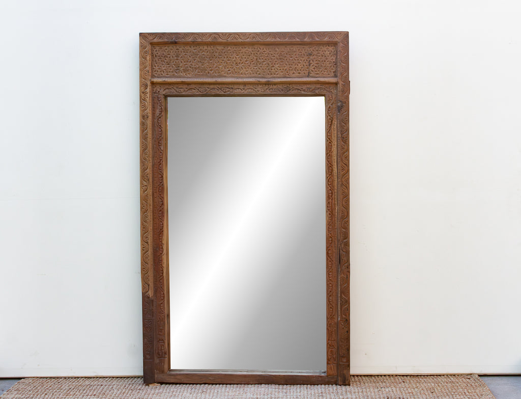 20th Century Oxidized Doorway Floor Mirror (Trade)